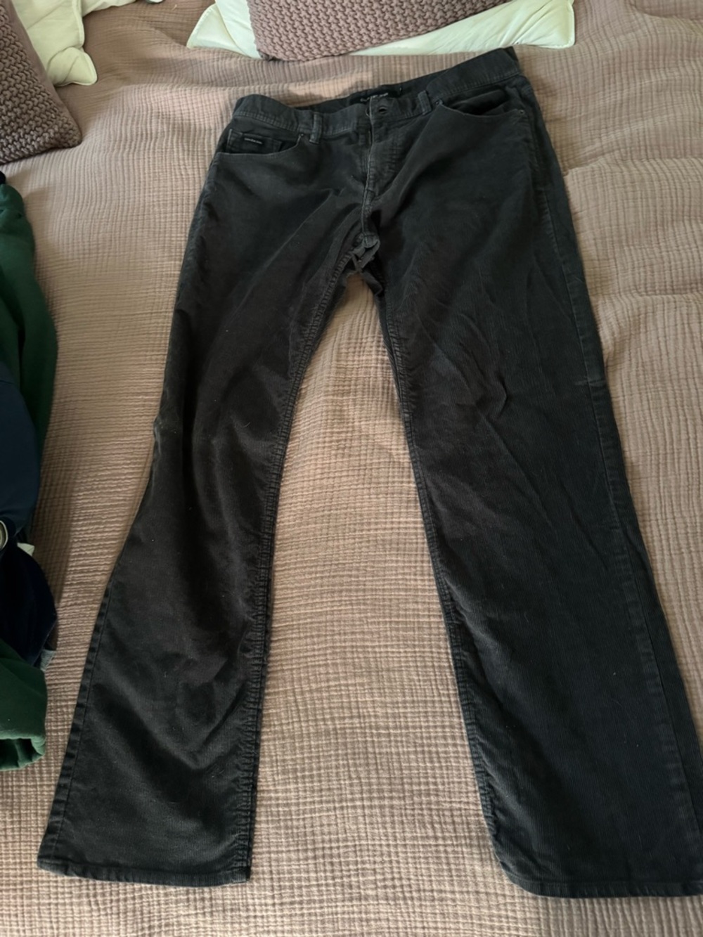 Calvin Klein Men's Brown Corduroy Pants - Classic Straight Fit